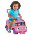 girl driving toy bus